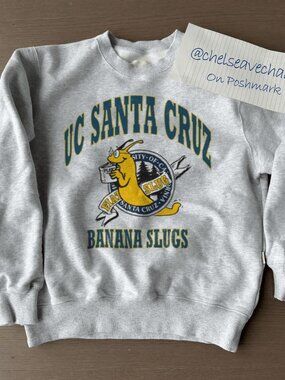 Vintage 90s University of California Santa Cruz Slugs UC Santa Cruz Sweatshirt